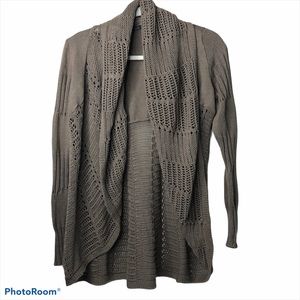 Heather B Brown Crochette Cardigan